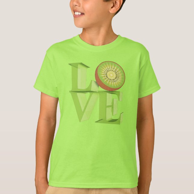 T-shirts EU AMO KIWI (Frutas Kiwi/Berry Kiwi) (Frente)