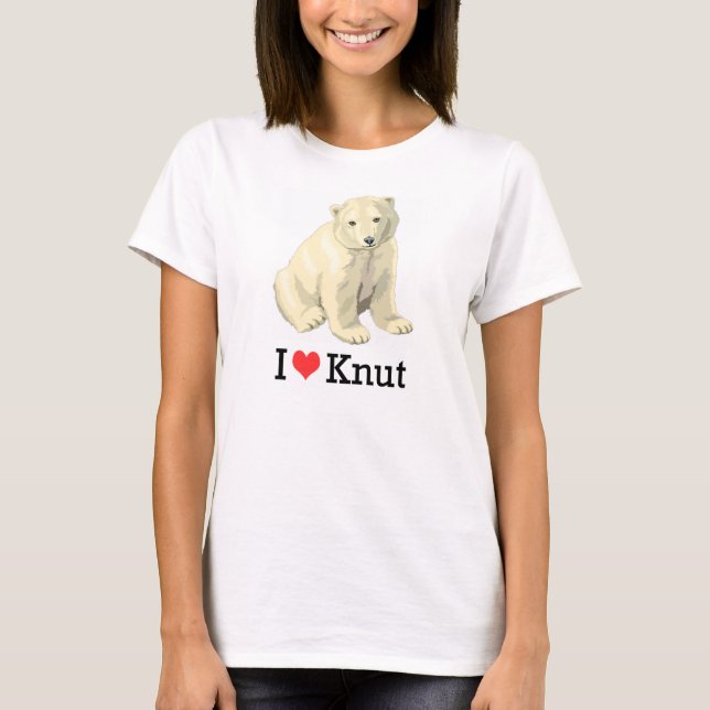 T-shirts Eu Amo Knut (Frente)