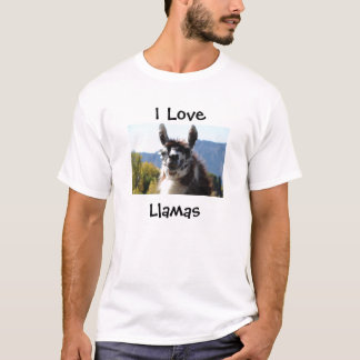 T-shirts Eu amo lamas
