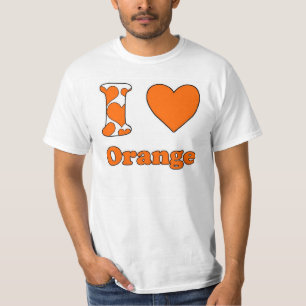 T-shirts Eu amo Laranja