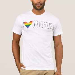 T-shirts Eu amo LGBTQ - fundação do Los Sueños
