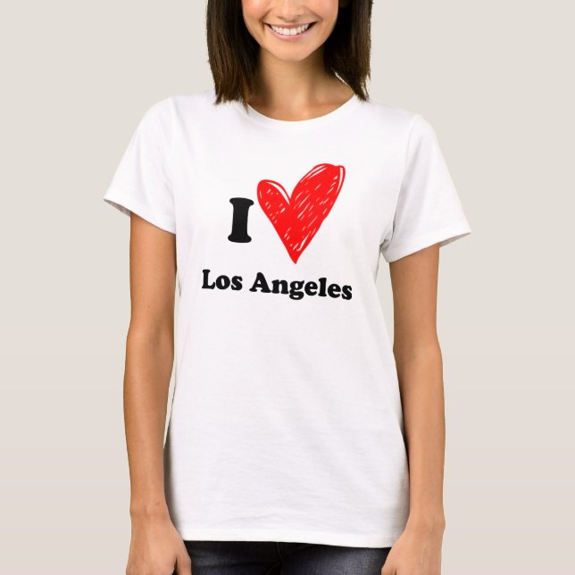 T-shirts Eu amo Los Angeles (Frente)