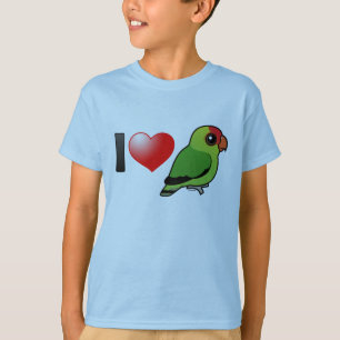T-shirts Eu amo Lovebirds Abyssinian