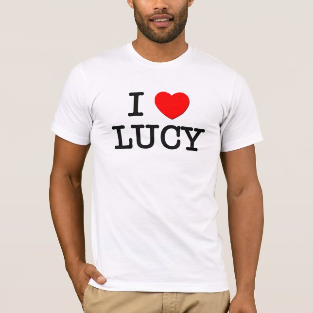 T-shirts Eu amo Lucy (Frente)