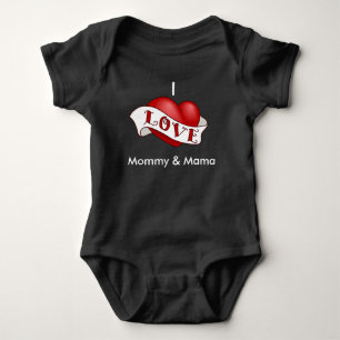T-shirts Eu amo mamães e Momma