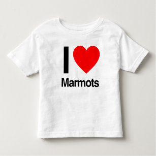 T-shirts eu amo marmota