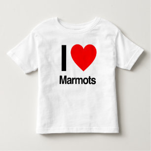 T-shirts eu amo marmots