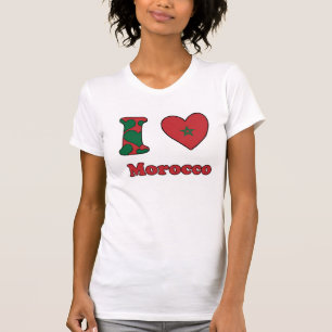 T-shirts Eu amo Marrocos