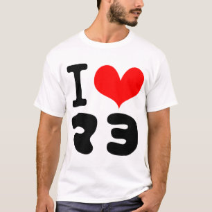 T-shirts Eu amo MAYO no japonês