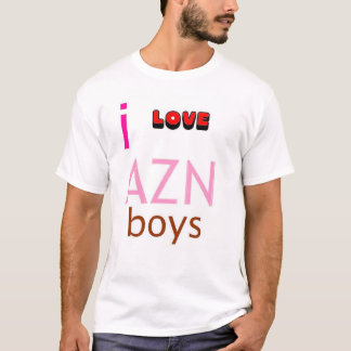 T-shirts Eu amo meninos do azn