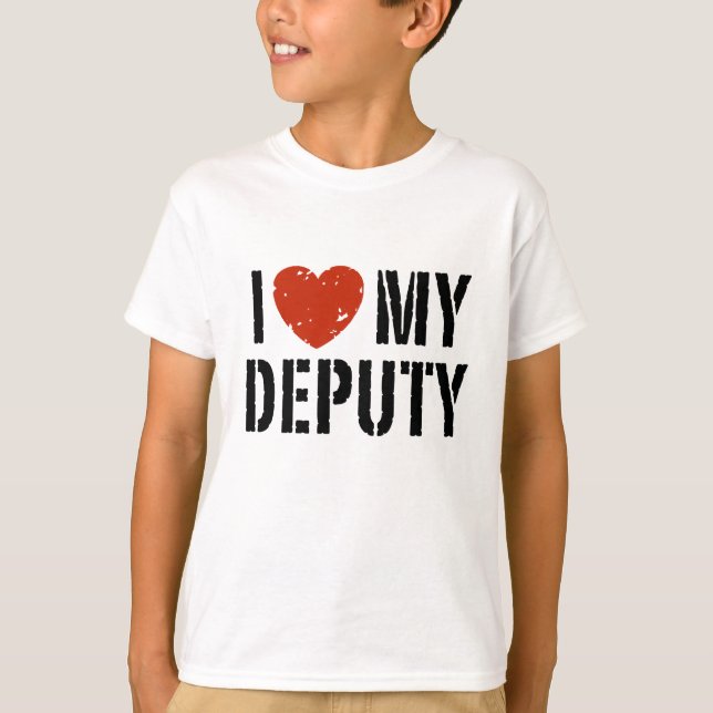 T-shirts Eu Amo Meu Adjunto (Frente)