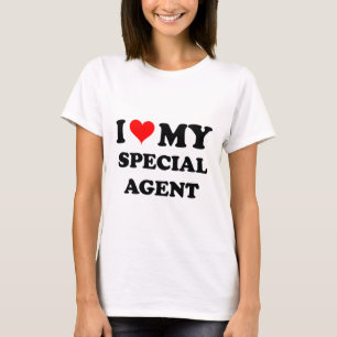 T-shirts Eu amo meu agente especial