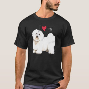 T-shirts Eu amo meu algodão de Tulear