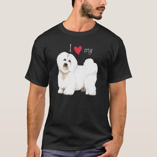 T-shirts Eu amo meu algodão de Tulear (Frente)