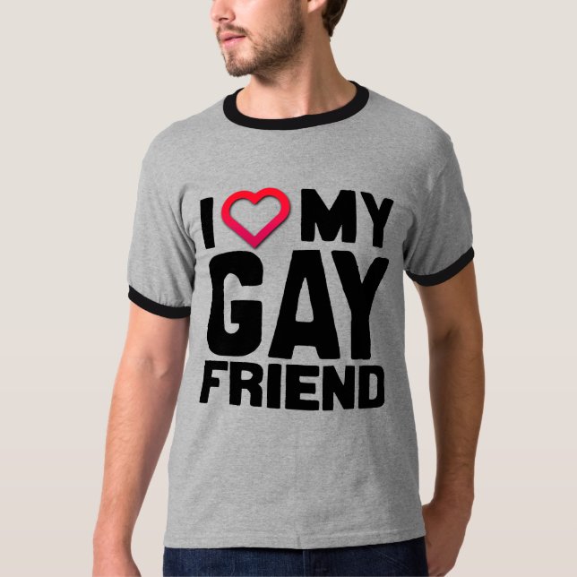 T-SHIRTS EU AMO MEU AMIGO GAY - (Frente)