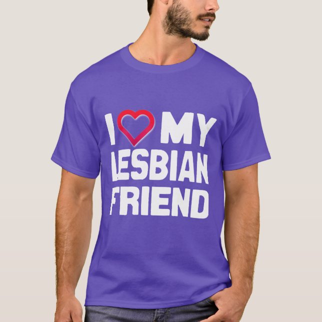 T-SHIRTS EU AMO MEU AMIGO LESBIANO - (Frente)