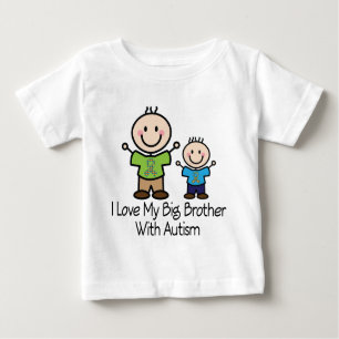 T-shirts Eu amo meu big brother com autismo