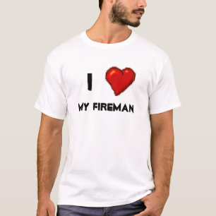 T-shirts Eu amo meu bombeiro