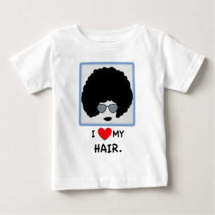 T-shirts Eu amo meu cabelo - Afro