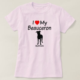 T-shirts Eu Amo Meu Cachorro De Bela
