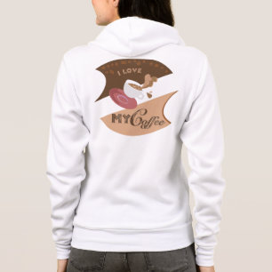 T-shirts Eu Amo Meu Café Retro Java