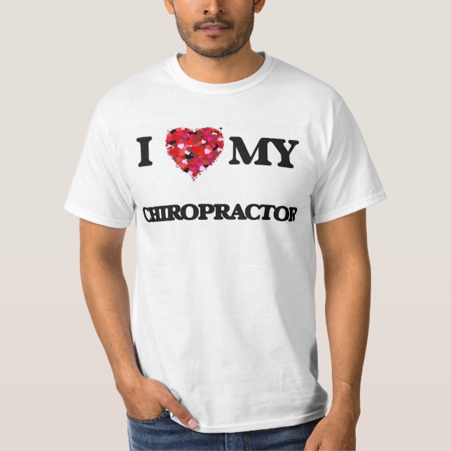 T-shirts Eu amo meu Chiropractor (Frente)