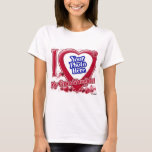 T-shirts Eu amo meu coração vermelho da neta - foto<br><div class="desc">Eu amo meu coração vermelho da neta - foto</div>