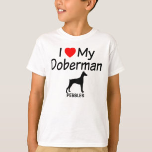 T-shirts Eu Amo Meu Doberman