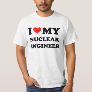 T-shirts Eu amo meu engenheiro nuclear