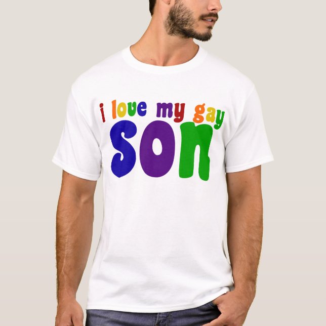 T-shirts Eu Amo Meu Filho Gay (Frente)