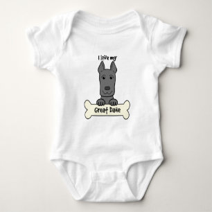 T-shirts Eu amo meu great dane