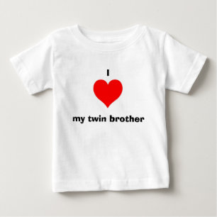 T-shirts Eu amo meu irmão gêmeo