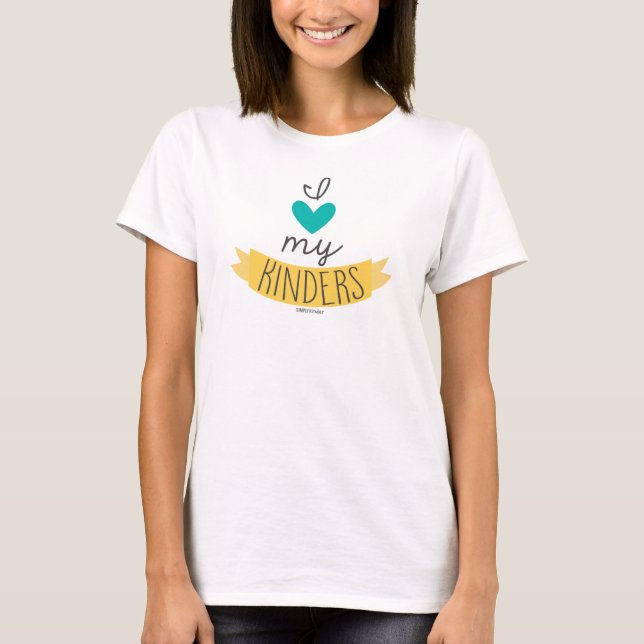 T-shirts Eu amo meu Kinders (Frente)
