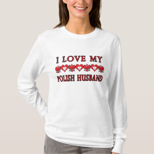 T-shirts Eu amo meu marido polonês
