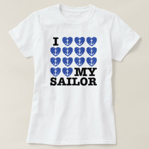 T-shirts Eu amo meu marinheiro