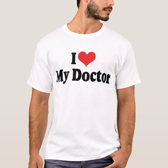 T-shirts Eu Amo Meu Médico (Frente)