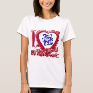 T-shirts Eu amo meu melhor amigo coração vermelho - foto