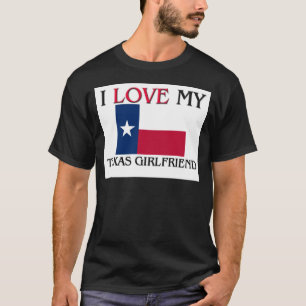 T-shirts Eu amo meu namorada de Texas