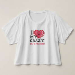 T-shirts eu amo meu namorada louco