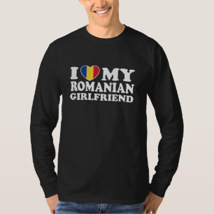 T-shirts Eu amo meu namorada romeno
