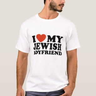 T-shirts Eu amo meu namorado judaico