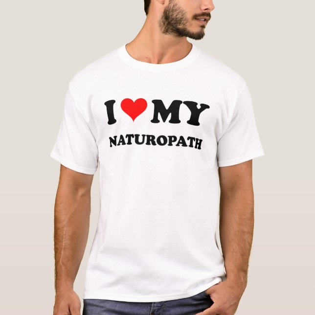 T-shirts Eu amo meu Naturopath (Frente)