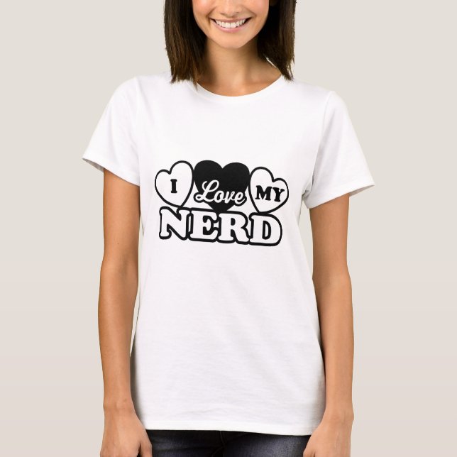 T-shirts Eu Amo Meu Nerd (Frente)
