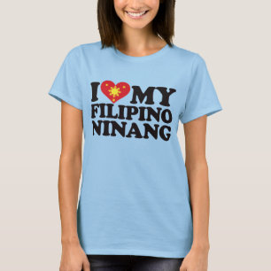 T-shirts Eu amo meu Ninang filipino