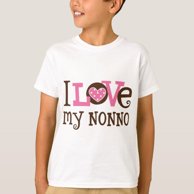 T-shirts Eu amo meu Nonno (Frente)