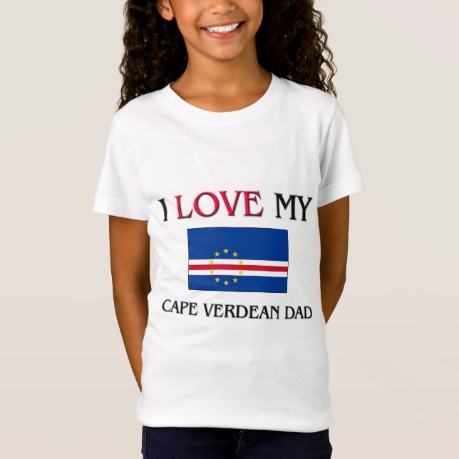 T-shirts Eu amo meu pai cabo-verdiano (Frente)