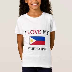 T-shirts Eu amo meu pai filipino