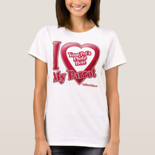 T-shirts Eu Amo Meu Papagaio - Foto