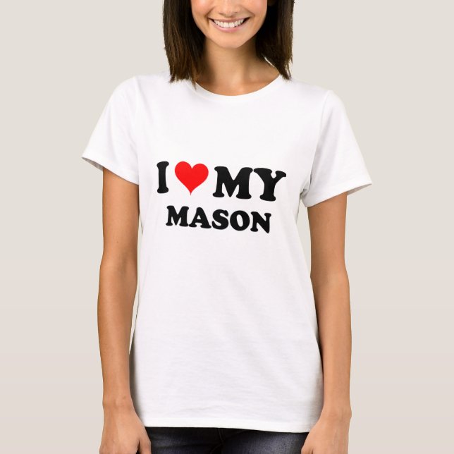 T-shirts Eu amo meu pedreiro (Frente)