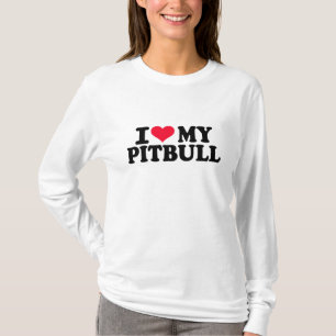 T-shirts Eu amo meu Pitbull